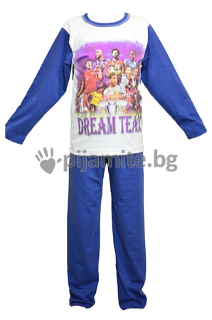   Изчерпан Детска пижама сито дълъг ръкав Dream Team (4-12г.)
